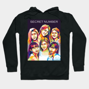 secret number pop art design Hoodie